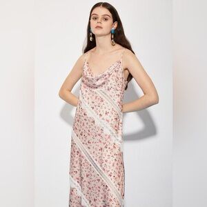 NWT Ghospell Floral Pink and White Dress